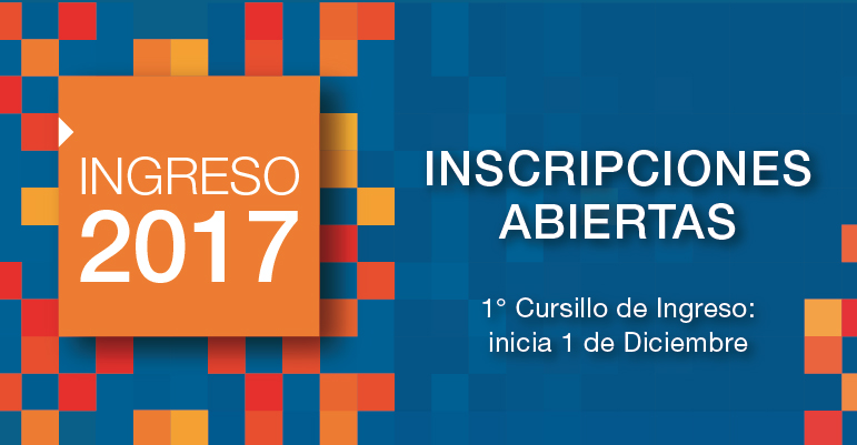 1° Cursillo de Ingreso: inicia 1 de diciembre