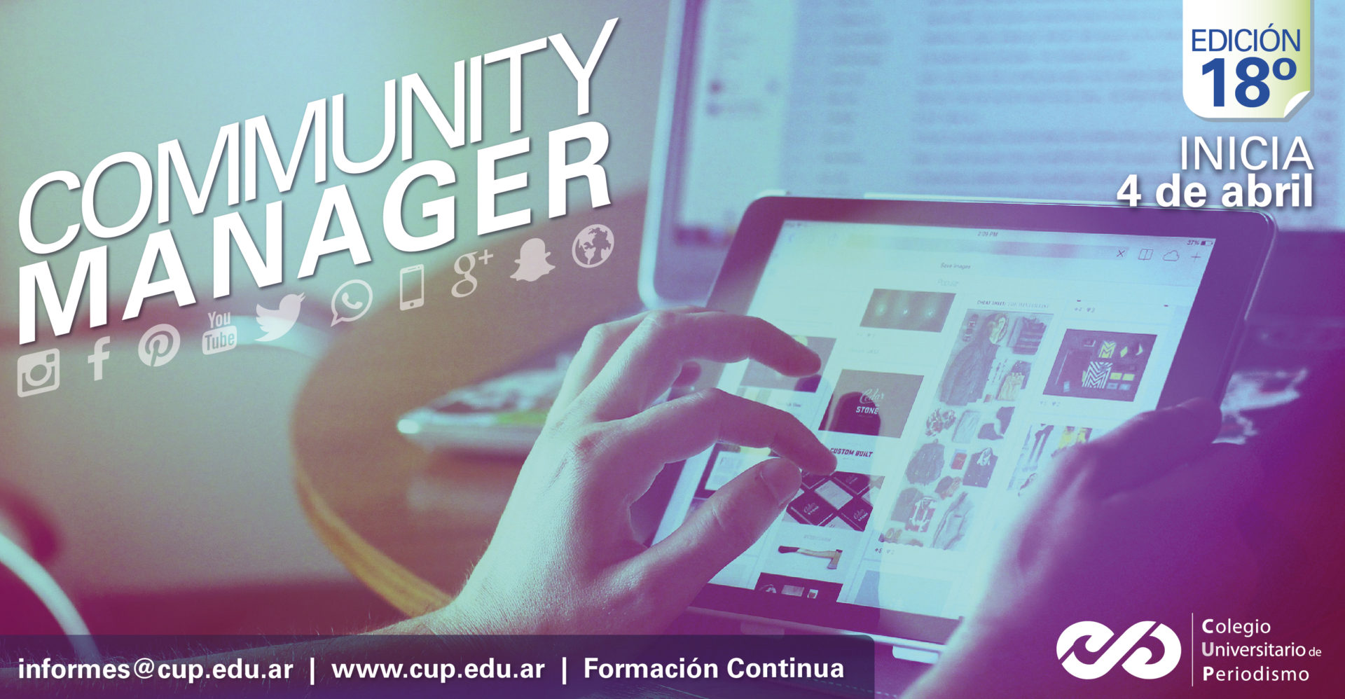 Taller de Community Manager: Inicia 4 de abril