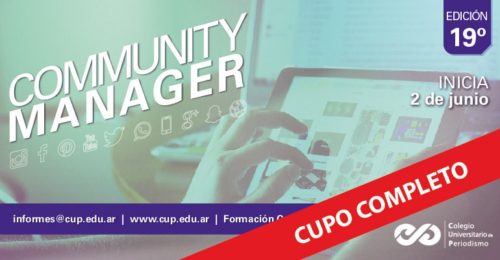 Taller de Community Manager: inicia 2 de junio