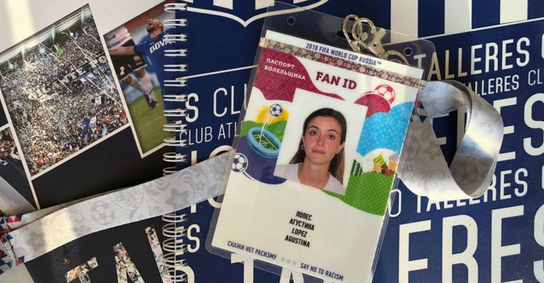 Agustina López, con pasaje en mano a #Rusia2018