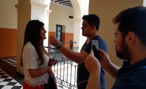 Cobertura de estudiantes del CUP en Vía Córdoba
