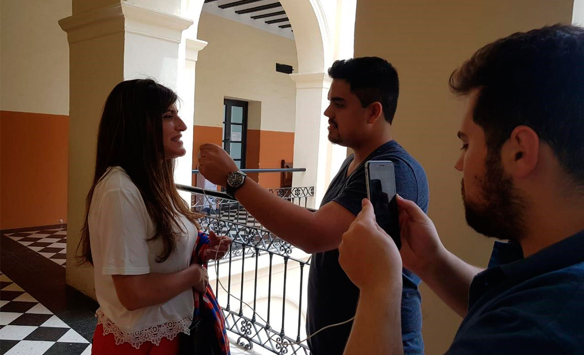 Cobertura de estudiantes del CUP en Vía Córdoba
