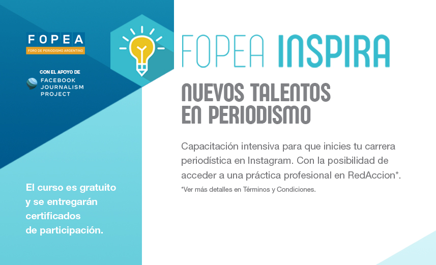 Un nuevo programa con el apoyo de Facebook Journalism Project