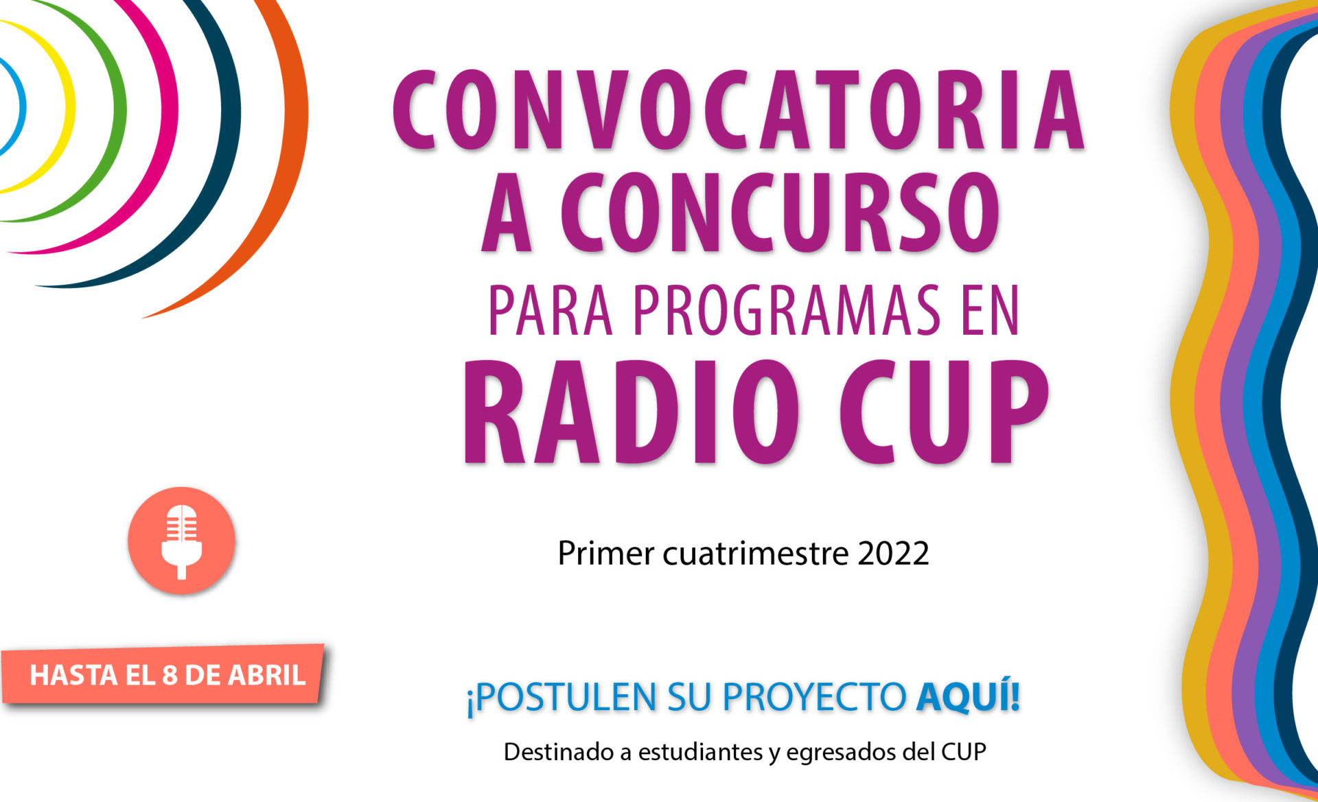 Convocatoria a Concurso de Programas para Radio CUP