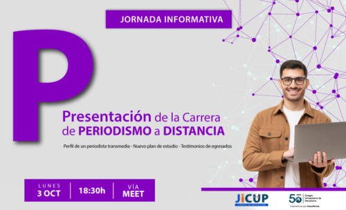 Presentación de la nueva carrera de Periodismo a Distancia 2023